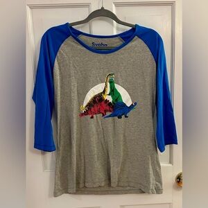 Svaha Dinocool Raglan Top, size unisex medium, VGUC